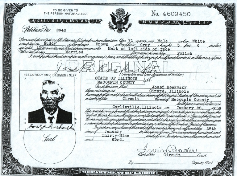 Certificate of Citizenship